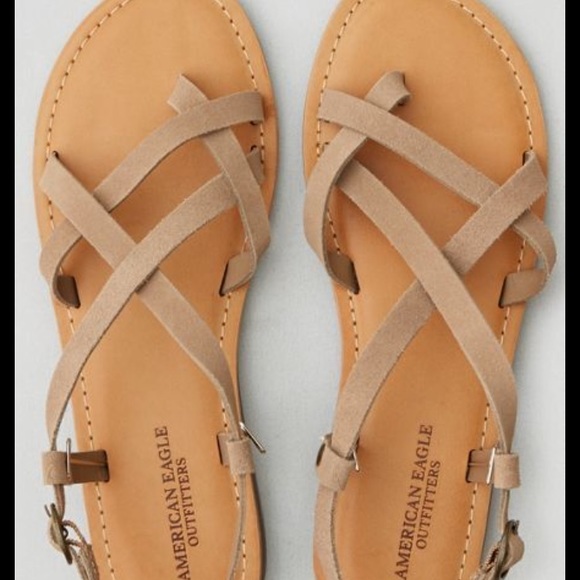 American Eagle Outfitters Shoes - Tan strappy sandals
